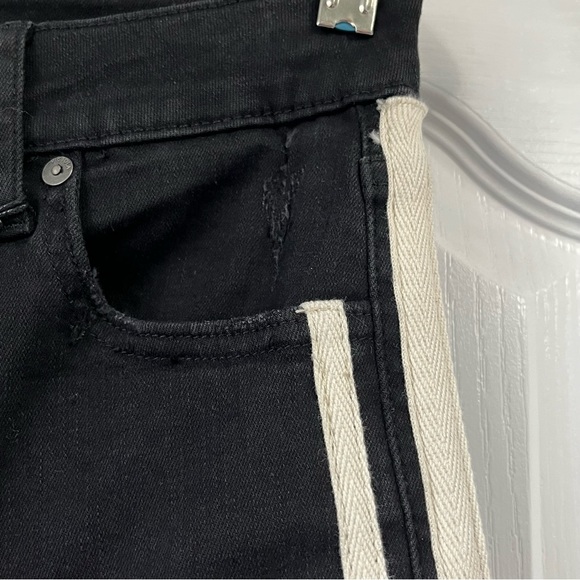 REVOLVE PISTOLA Audrey Berlin night Midrise Skinny denim Jeans raw hem size 25 - Picture 4 of 16